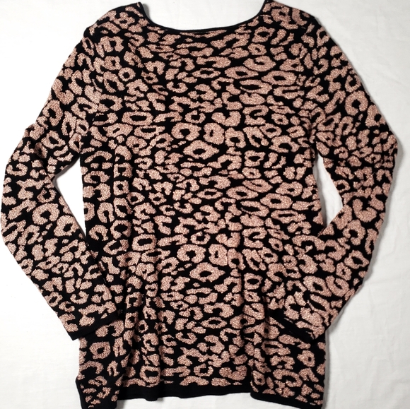 🧑🎄10/10🧑🎄Nina leonard printed sweater size large - Picture 2 of 11